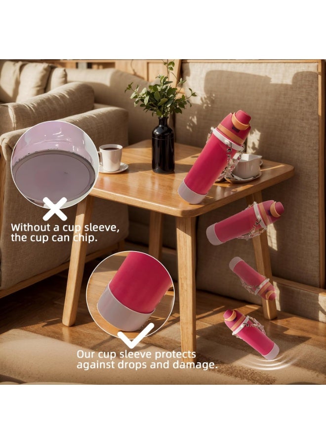 Silicone Boot Set for Water Bottle 24 oz, 32 oz, 40 oz - Includes Anti-Slip Sleeve & Water Bottle Handle Strap, Perfect  Accessories, Fits Tumbler,  Candy Coated - Image 5